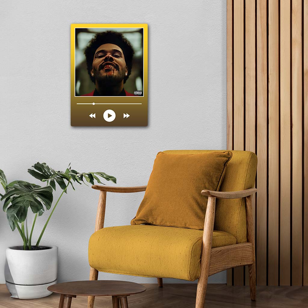 After Hours - Weeknd Metal Poster