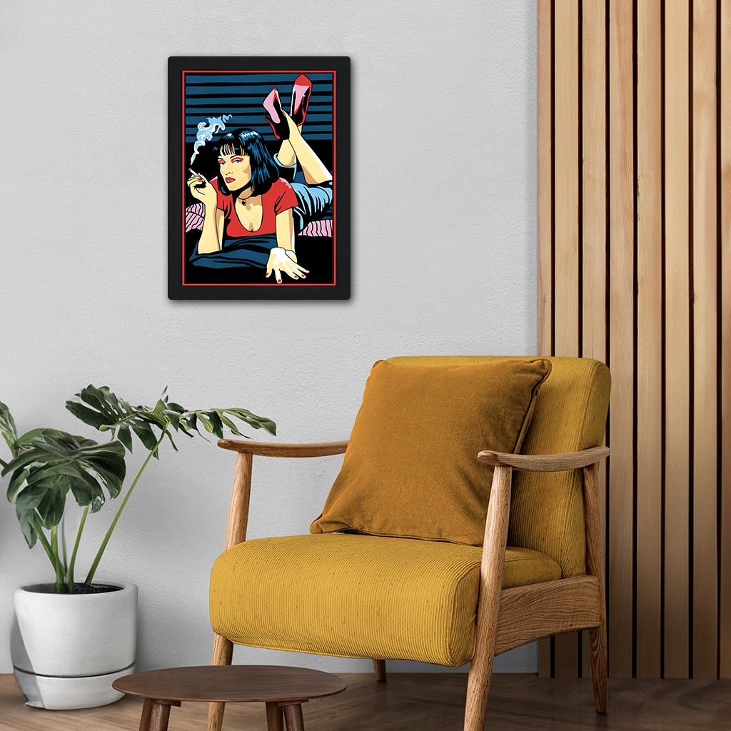 Mia Wallace Illustration Metal Poster