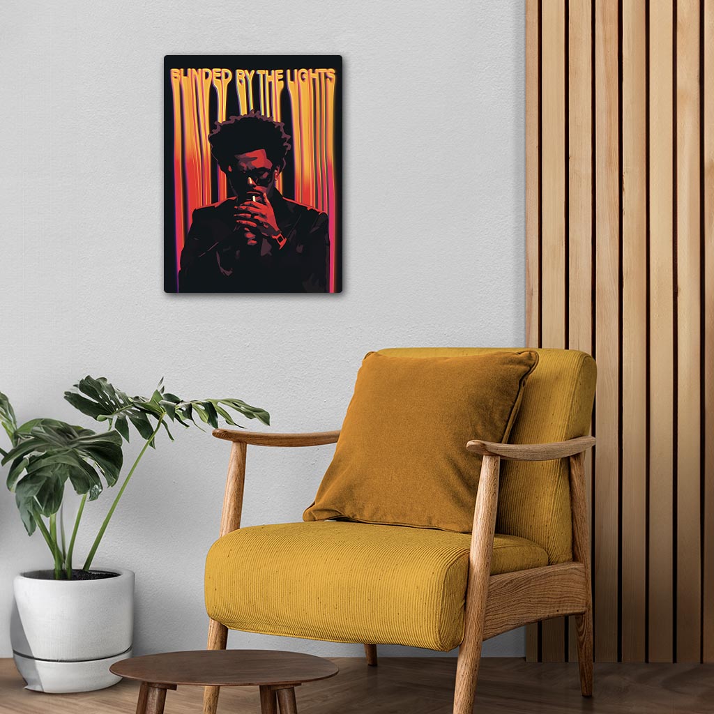Blinded by the Lights - The Weeknd Metal Poster