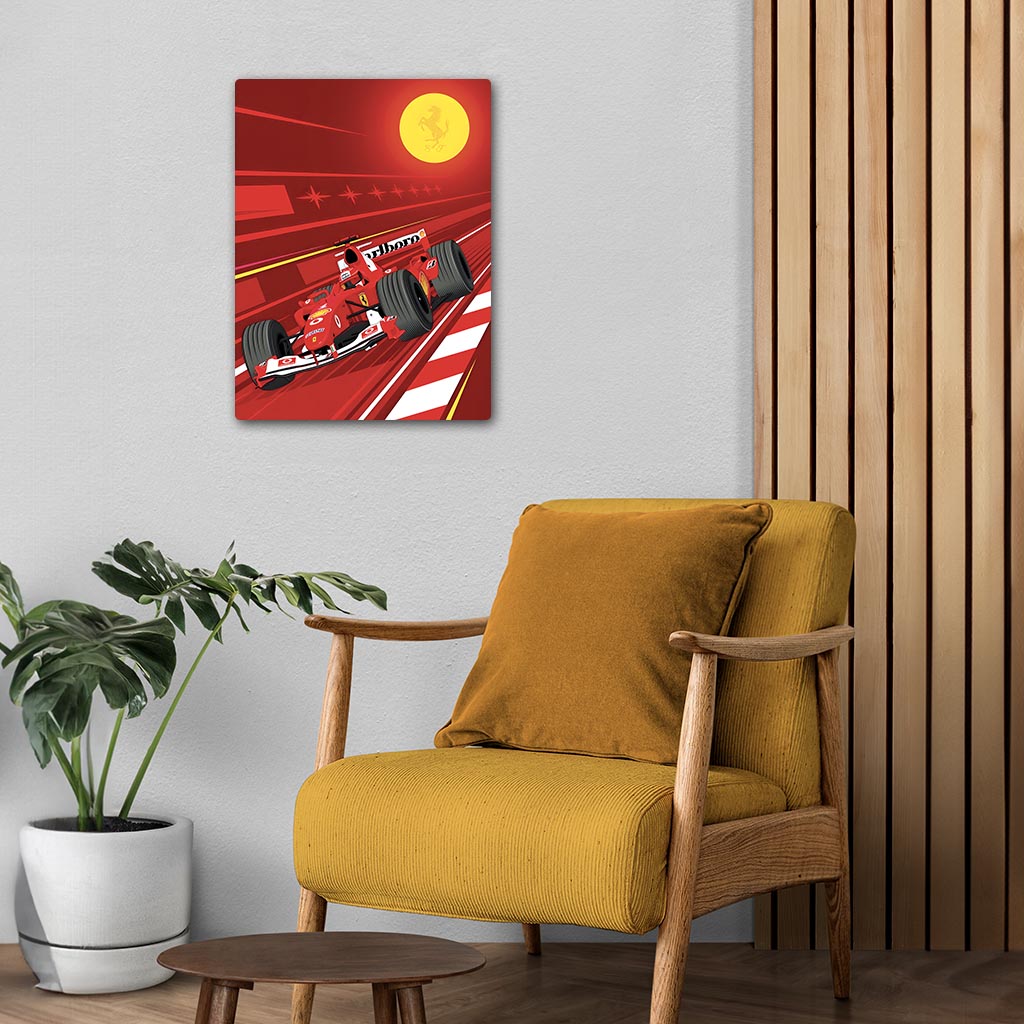 Scuderia Ferrari F1 Metal Poster