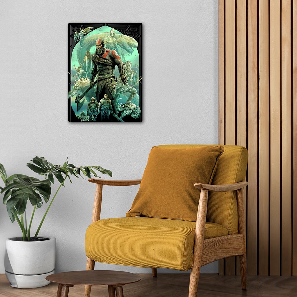 God of War Metal Poster