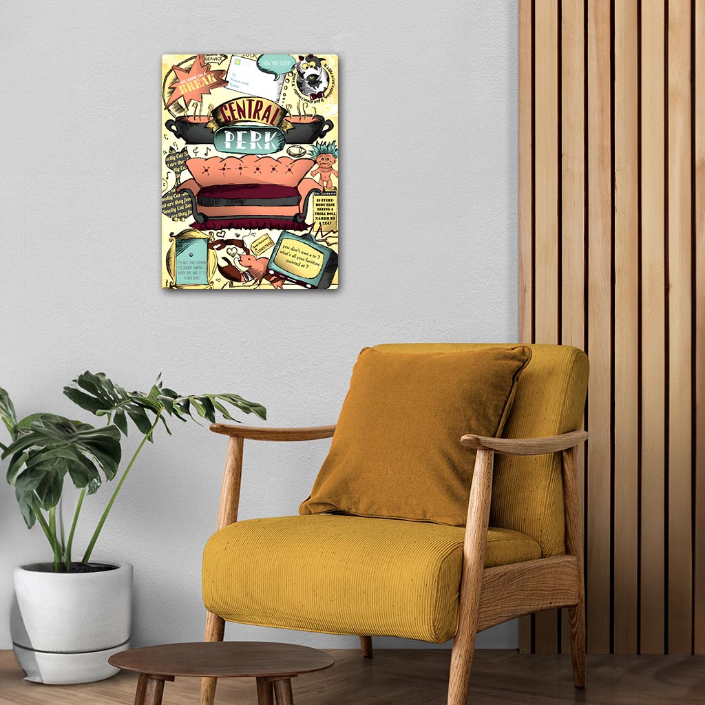 Central Perk Friends Metal Poster