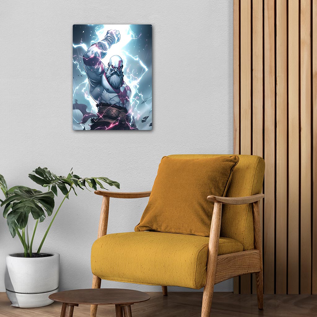 Kratos God of War Metal Poster