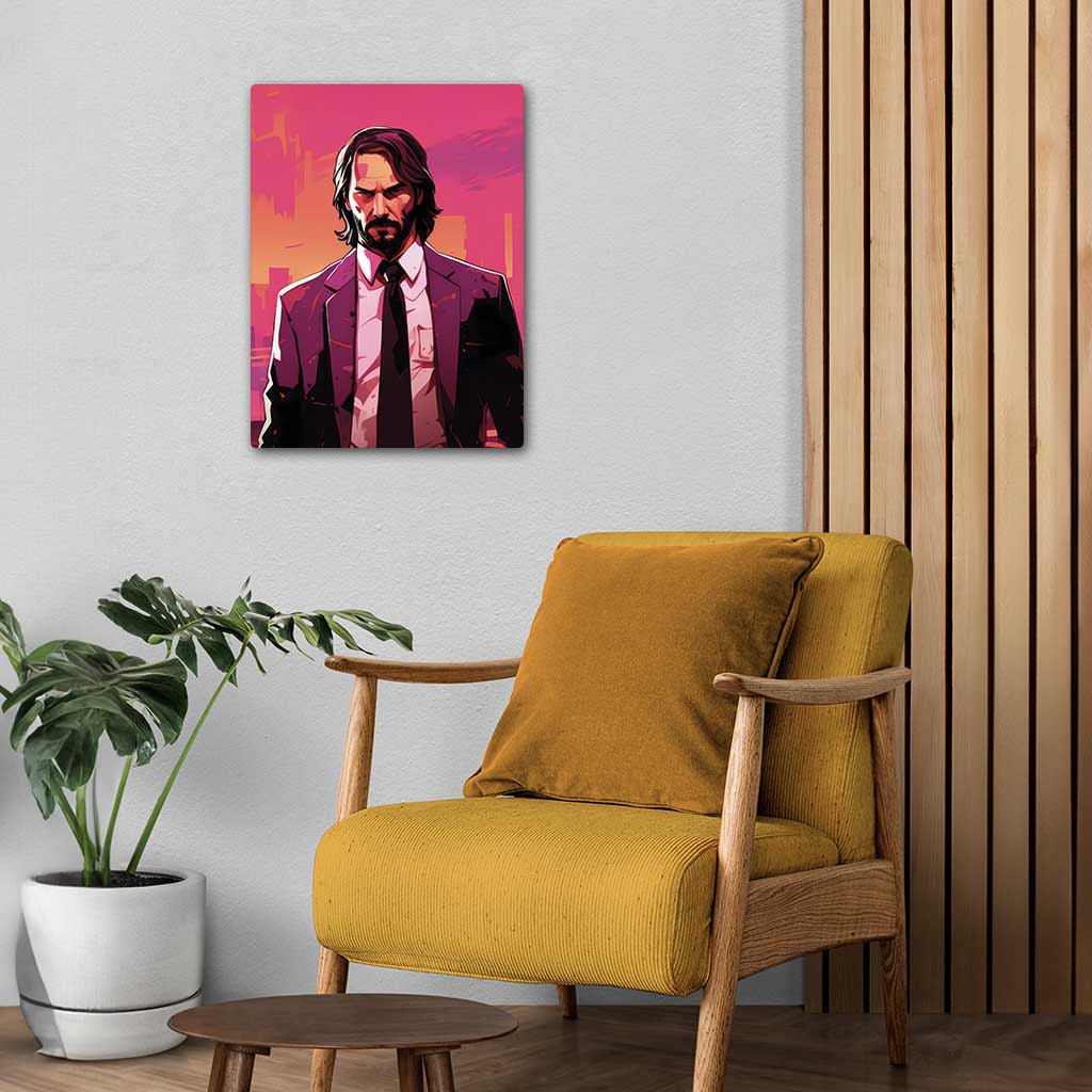 John Wick Metal Poster