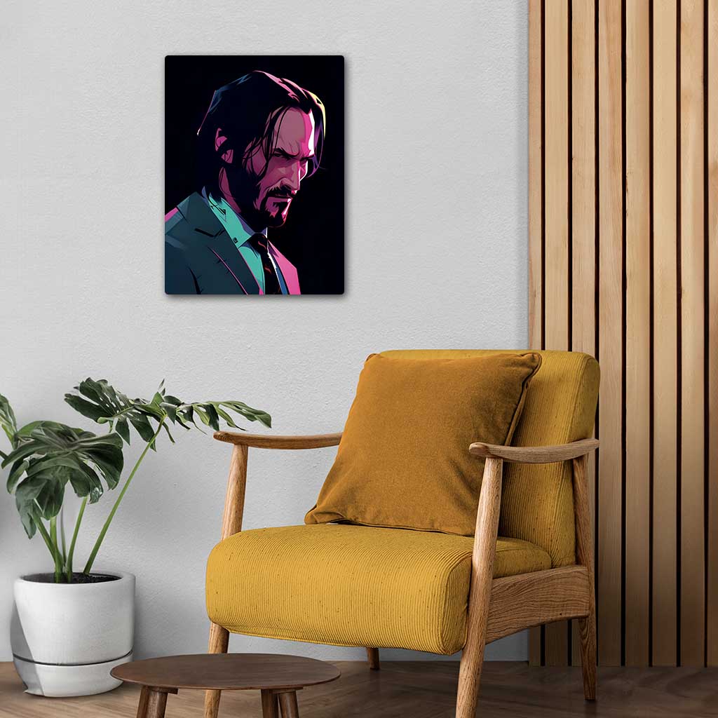 John Wick Metal Poster