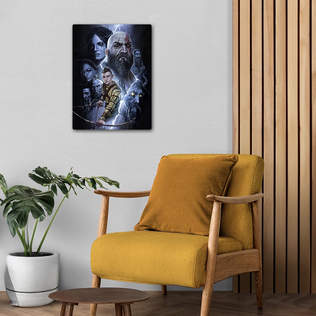 God of War Metal Poster