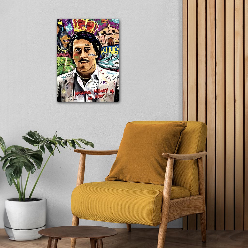 Pablo Escobar Pop Art Metal Poster