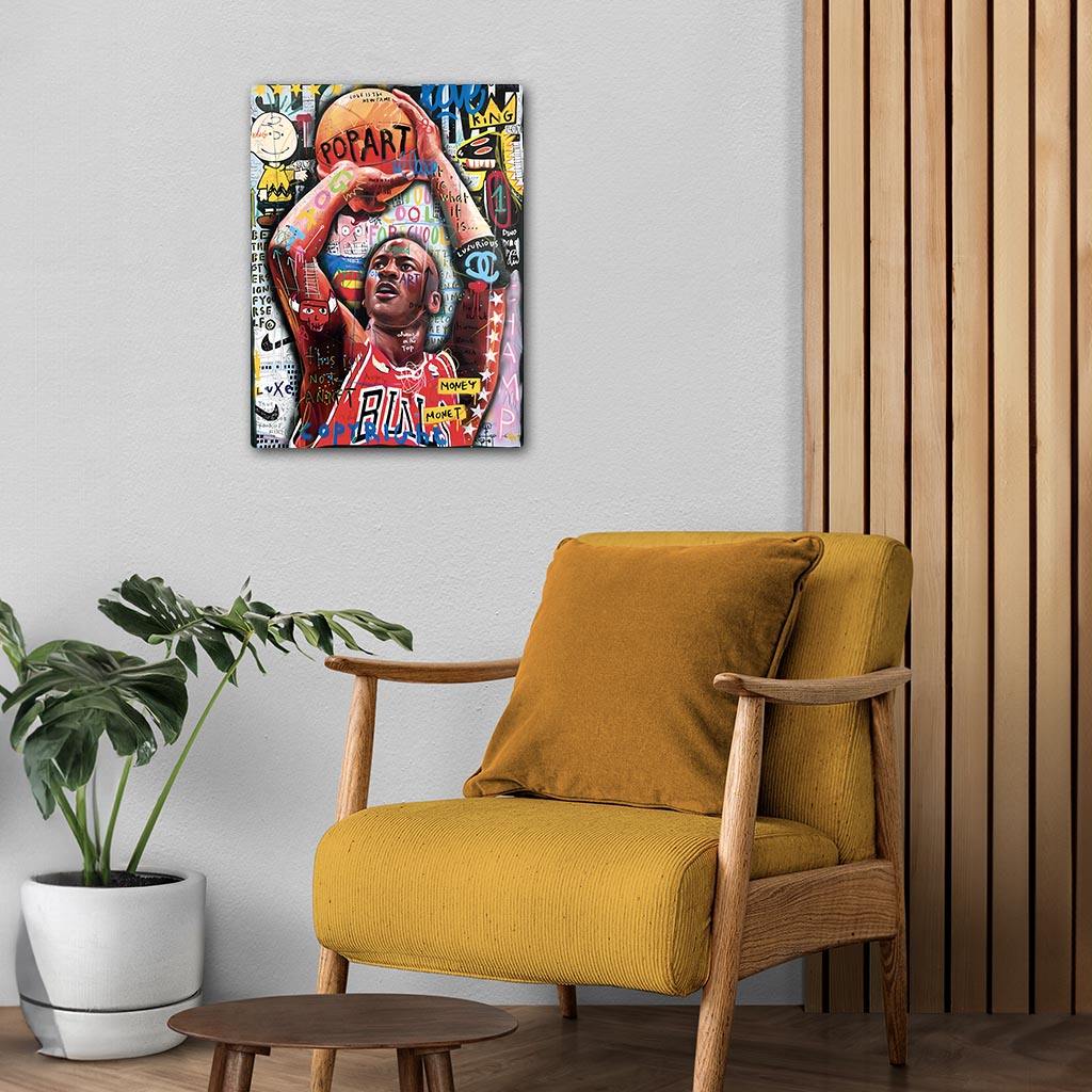 Michael Jordan Pop Art Metal Poster