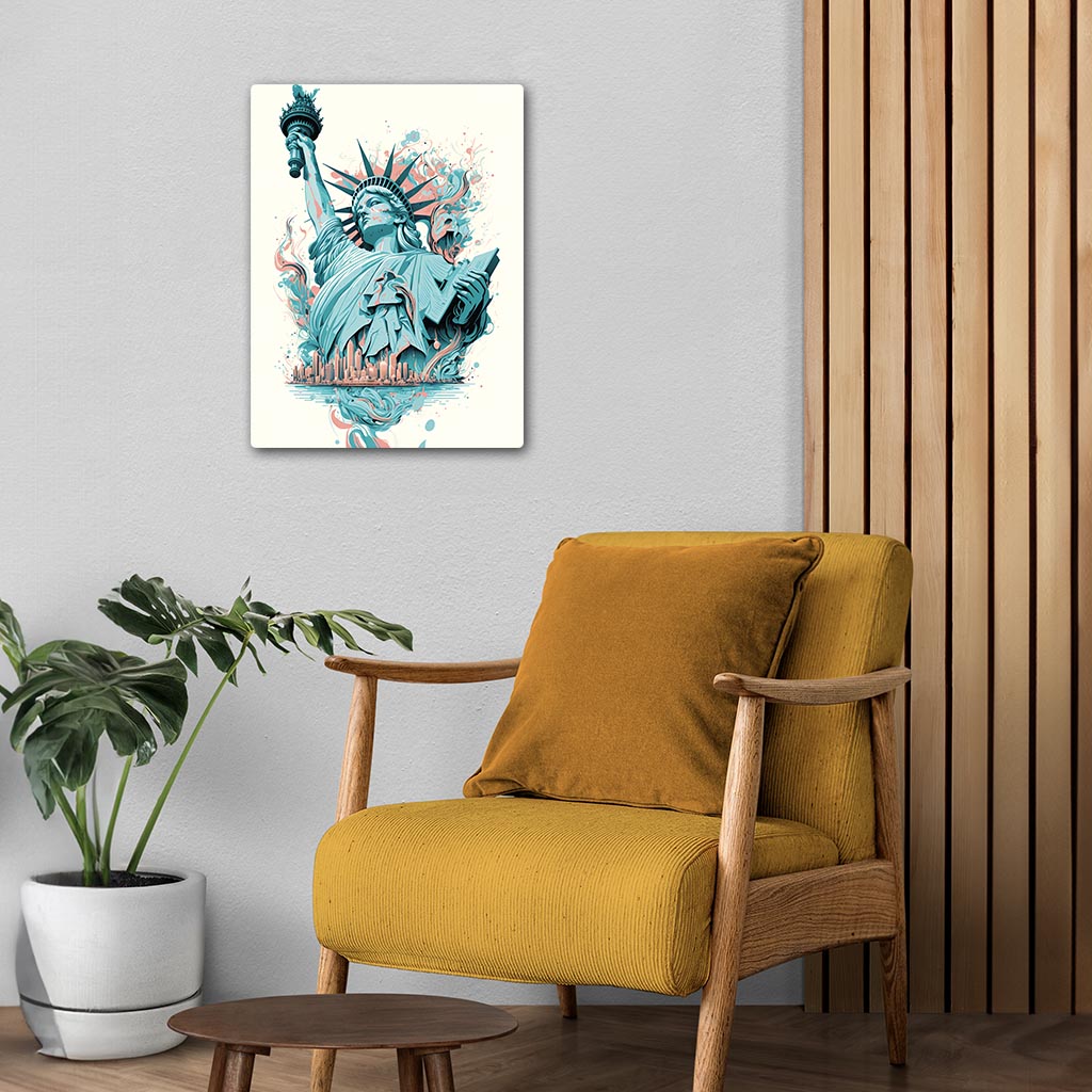 Statue Of Liberty Art Metal Poster