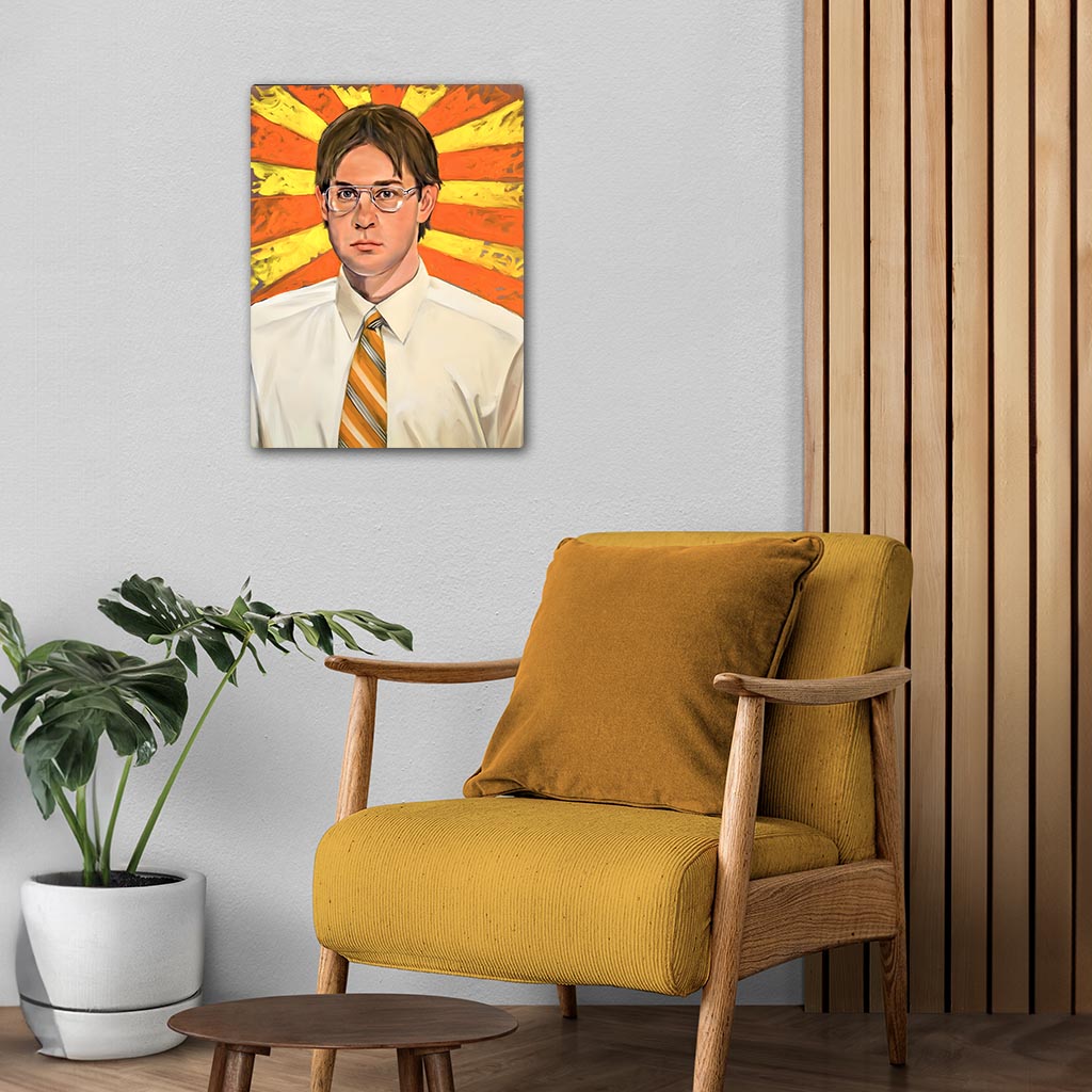 Jim Halpert The Office Metal Poster