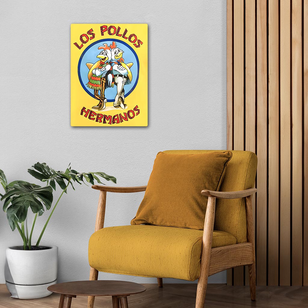 Los Pollos Hermanos Breaking Bad Metal Poster