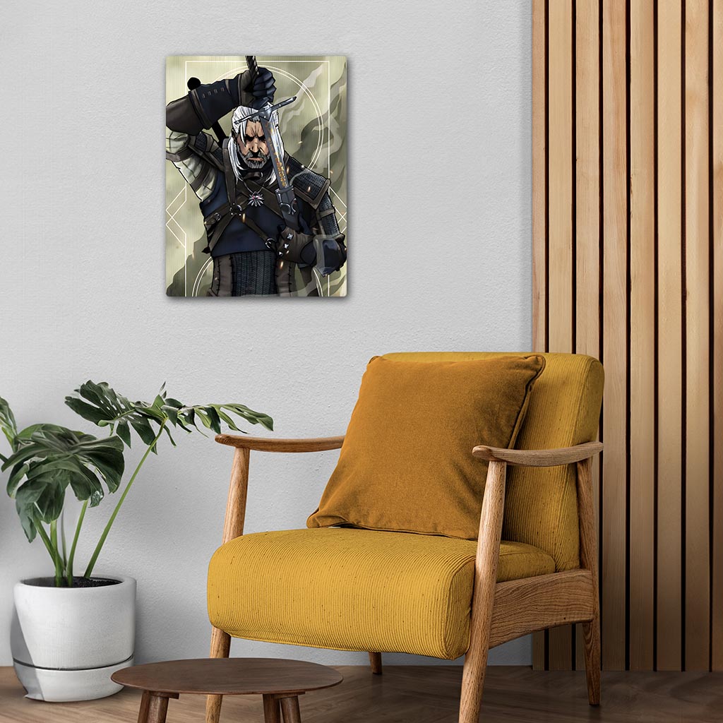 Geralt Witcher Metal Poster