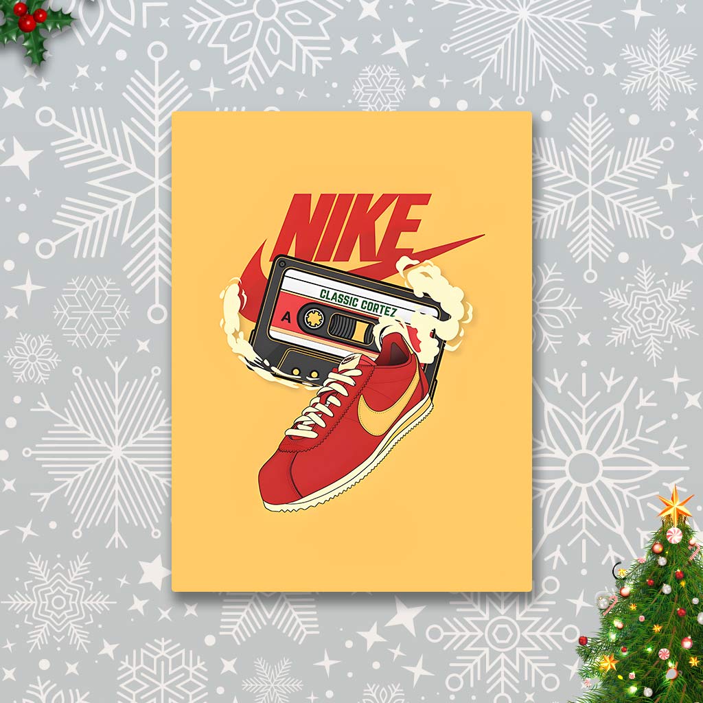 Nike Classic Cortez Sneakers Metal Poster