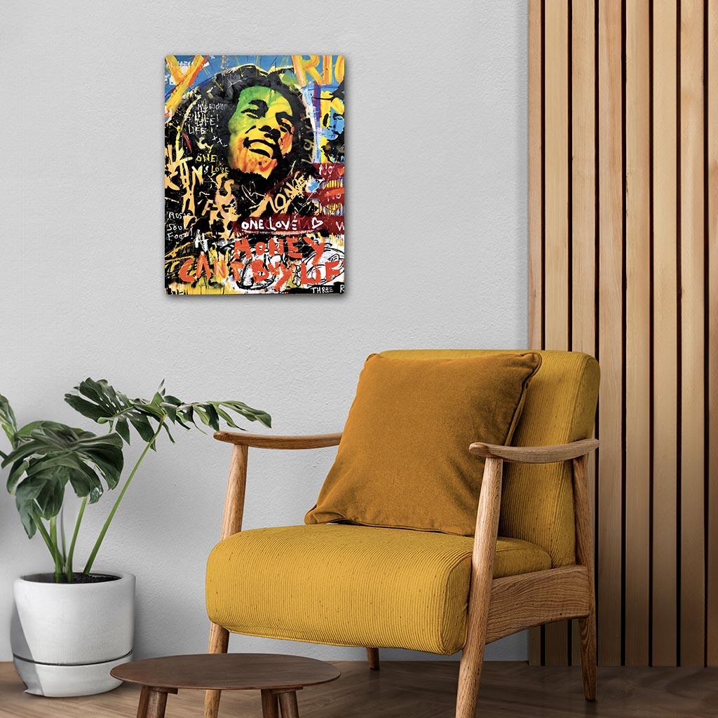 Bob Marley Pop Art Metal Poster