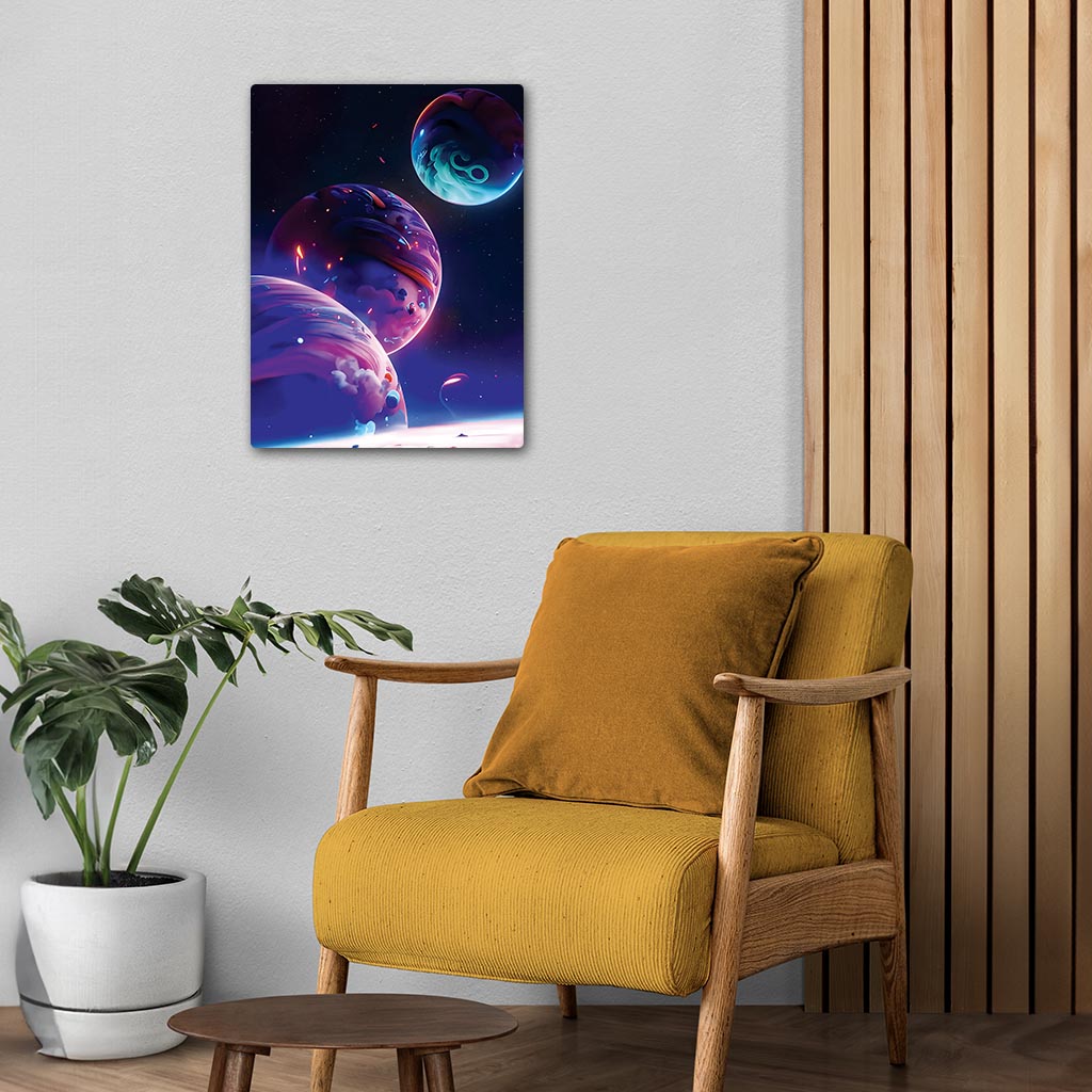 Aesthetic Galaxy Metal Poster