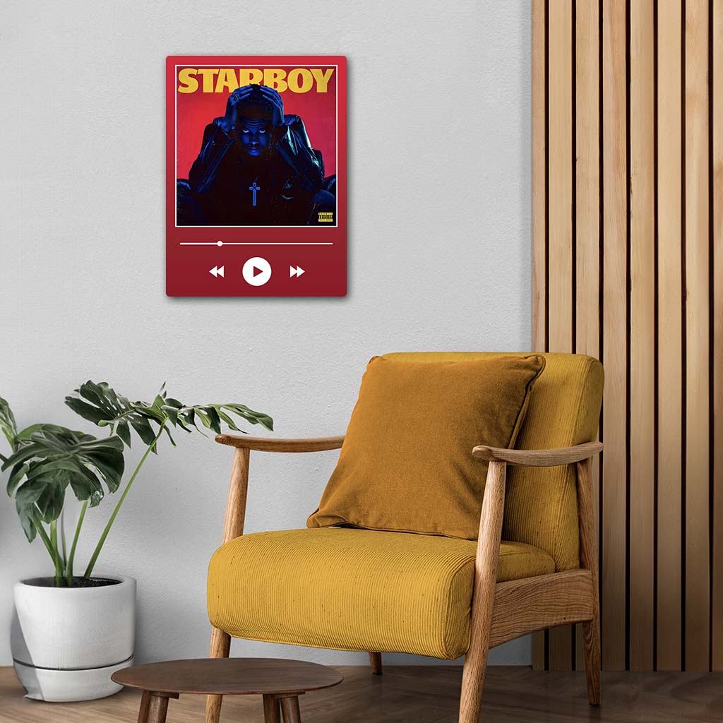 Starboy - Weeknd Metal Poster