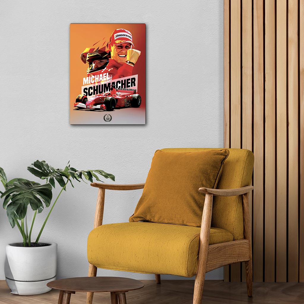 Michael Schumacher F1 Metal Poster