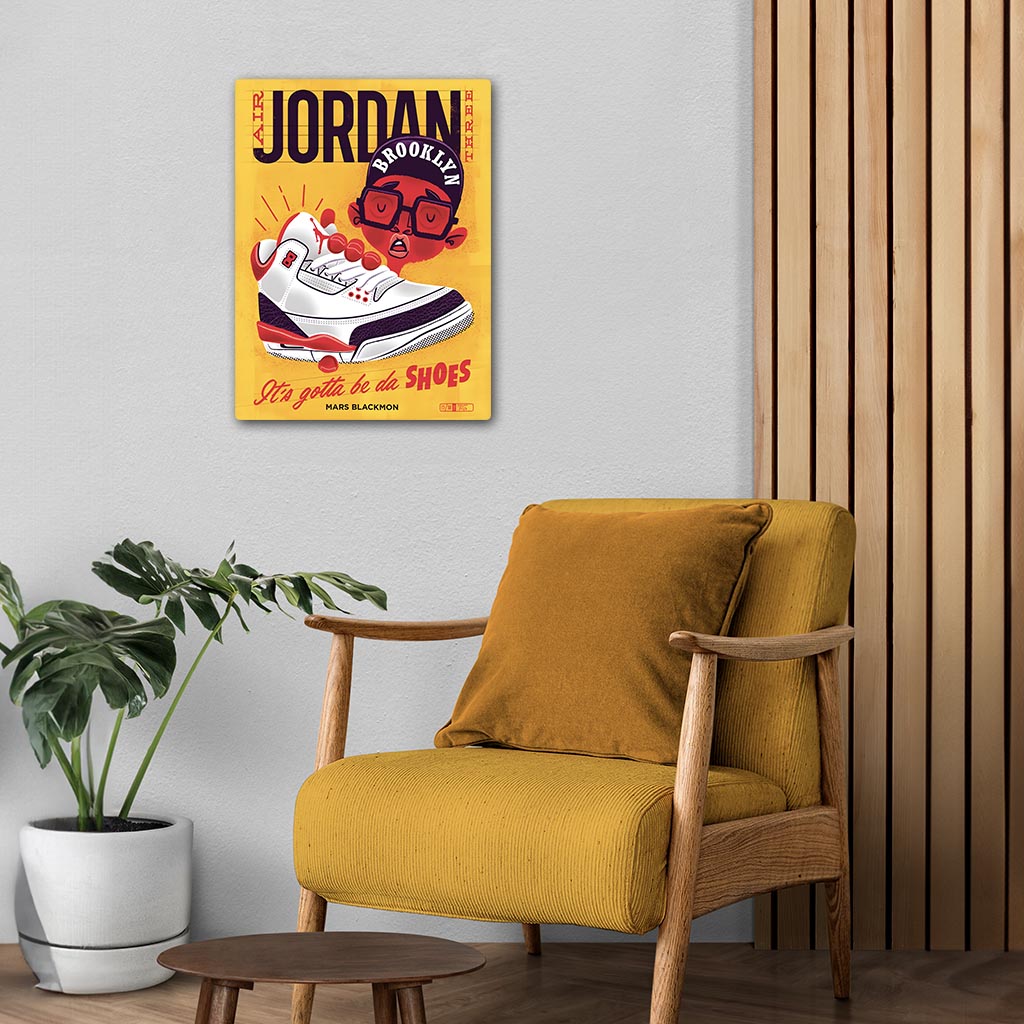 Air Jordan 3 Metal Poster