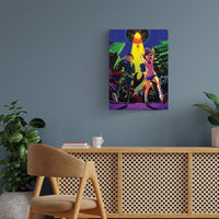 Ken & Momo Dandadan Metal Poster