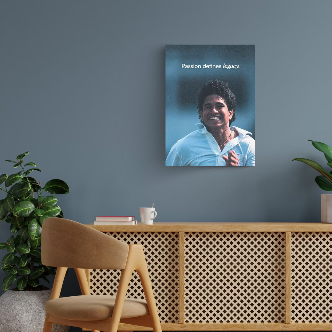 Sachin Motivational Metal Poster