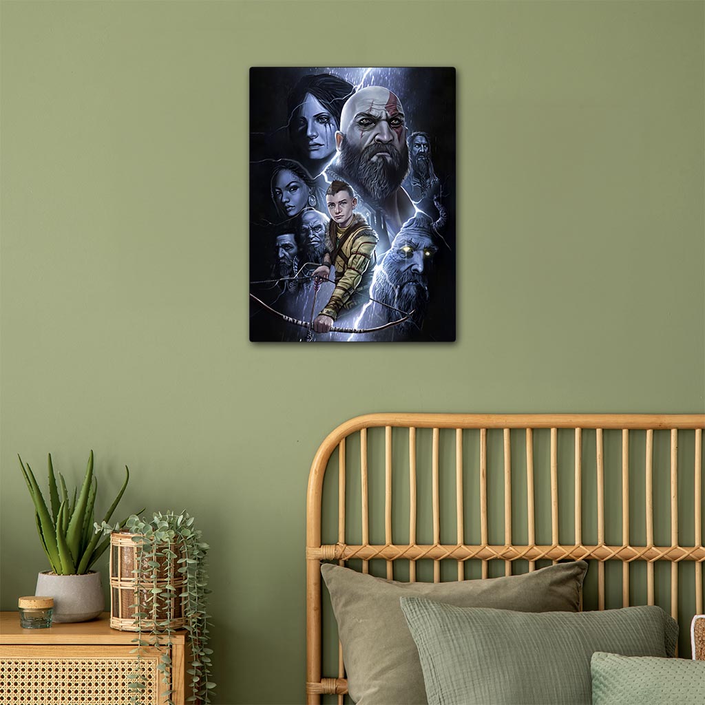 God of War Metal Poster