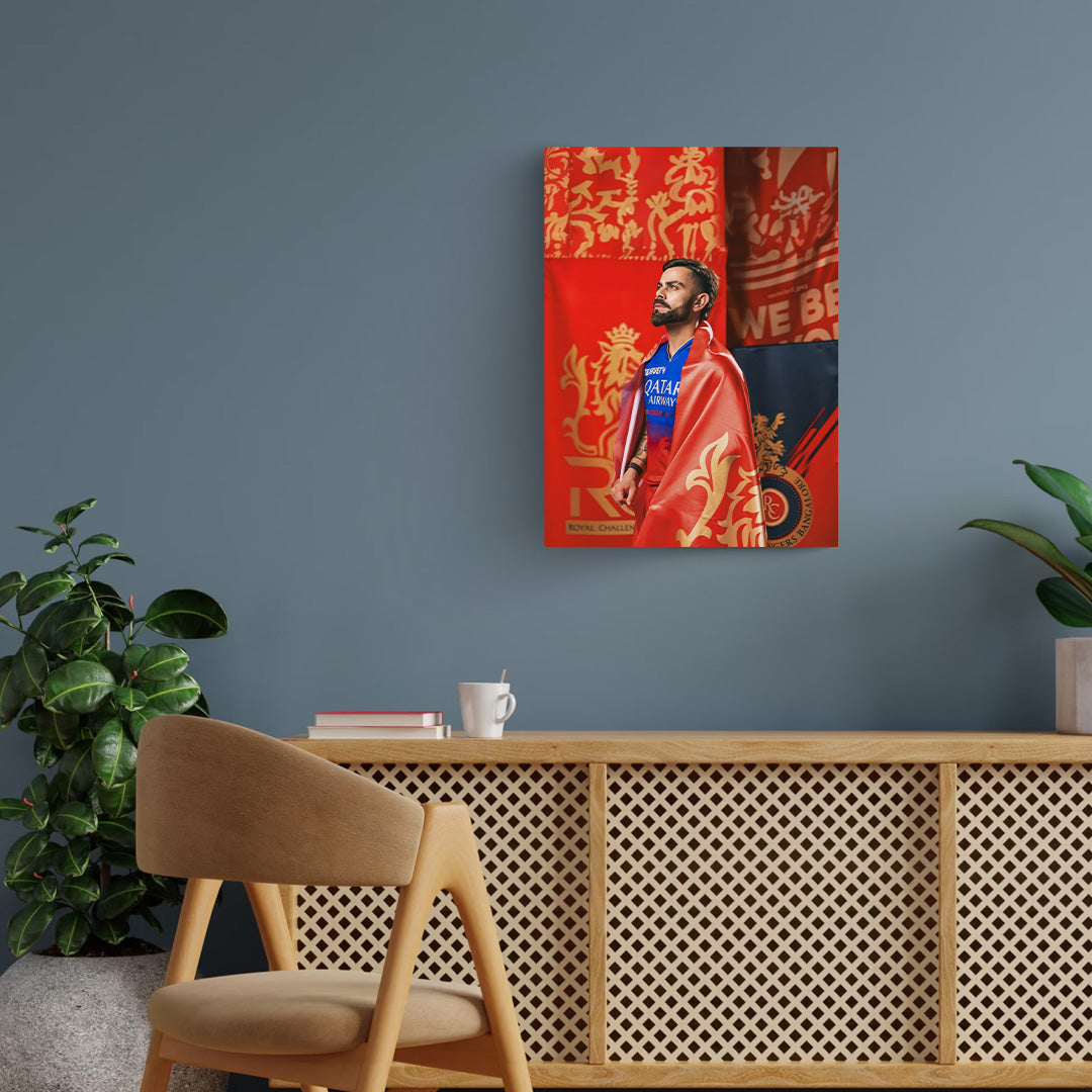 Virat Kohli Metal Poster