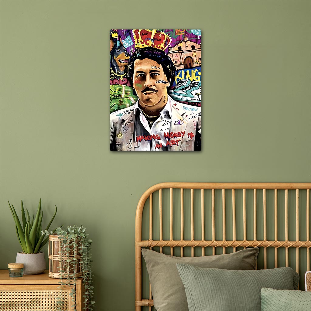 Pablo Escobar Pop Art Metal Poster