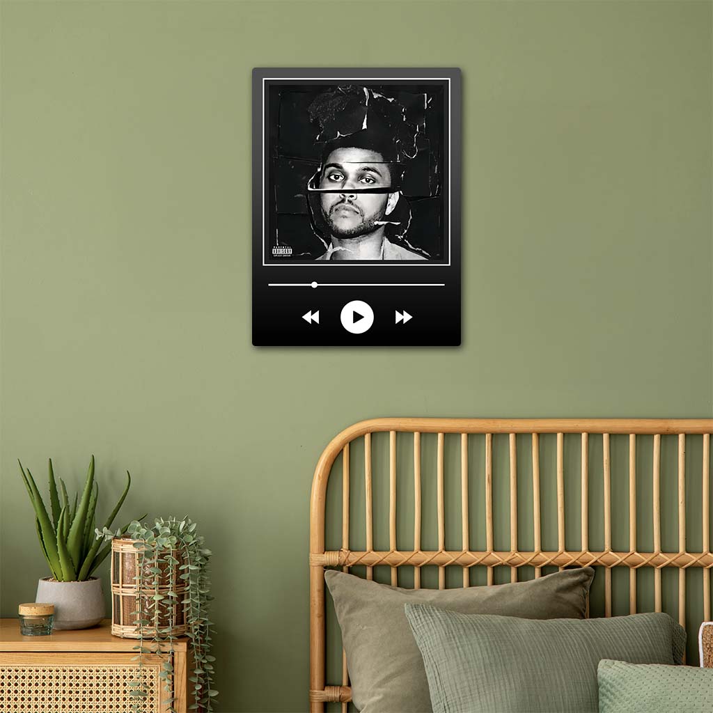 Beauty Behind The Madness - Weeknd Metal Poster