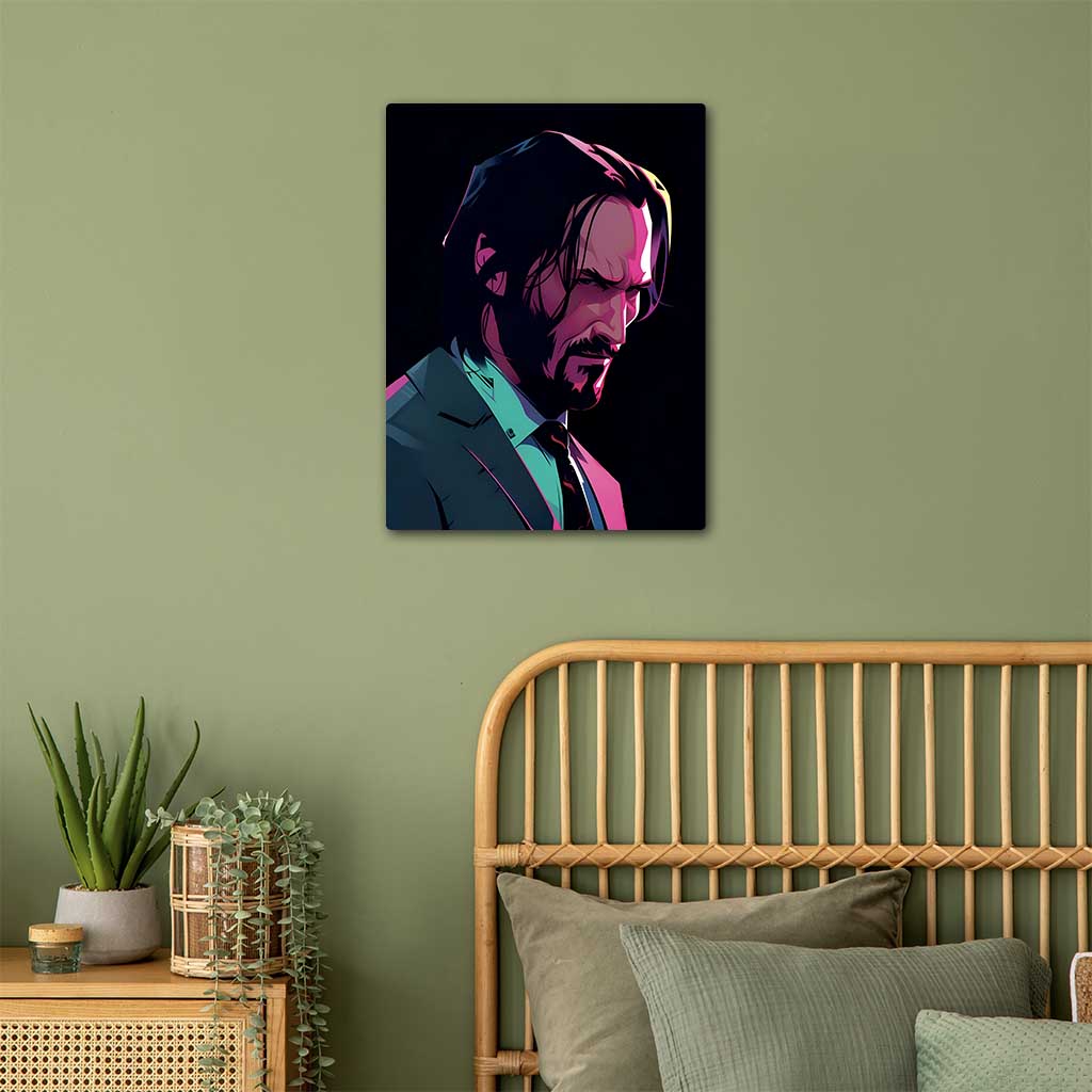 John Wick Metal Poster