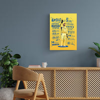 M.S. Dhoni Metal Poster