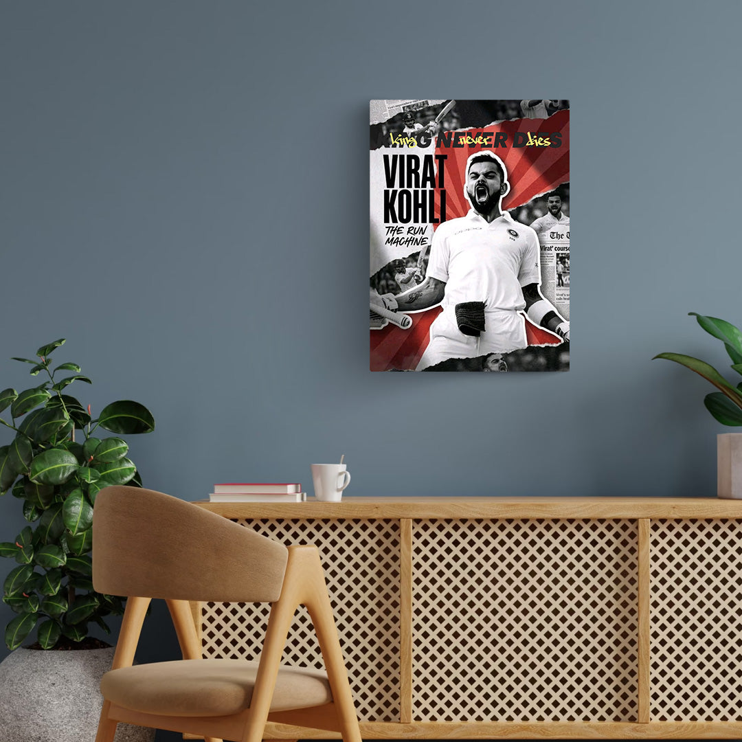 Virat Kohli Metal Poster