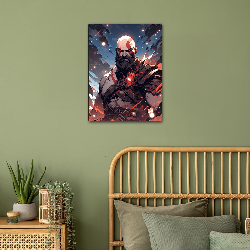 Kratos God of War Metal Poster
