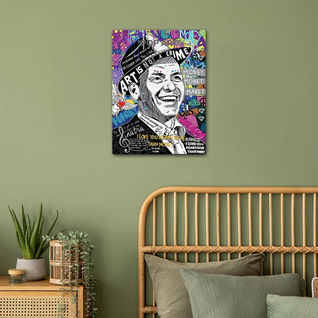 Frank Sinatra Pop Art Metal Poster