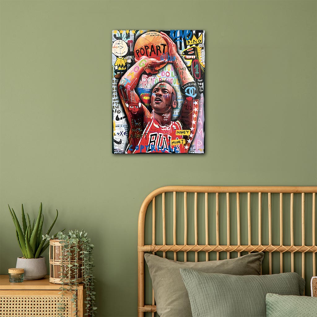 Michael Jordan Pop Art Metal Poster