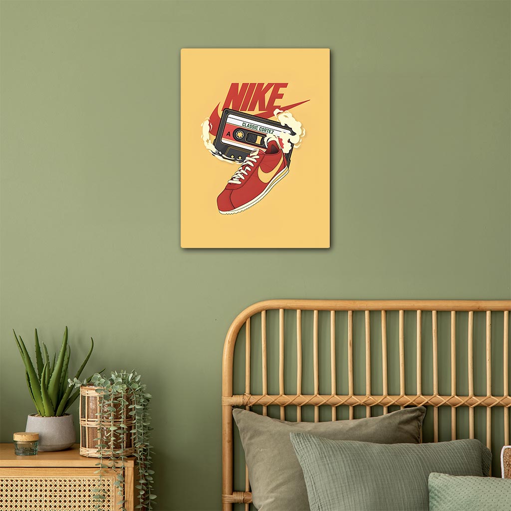 Nike Classic Cortez Sneakers Metal Poster