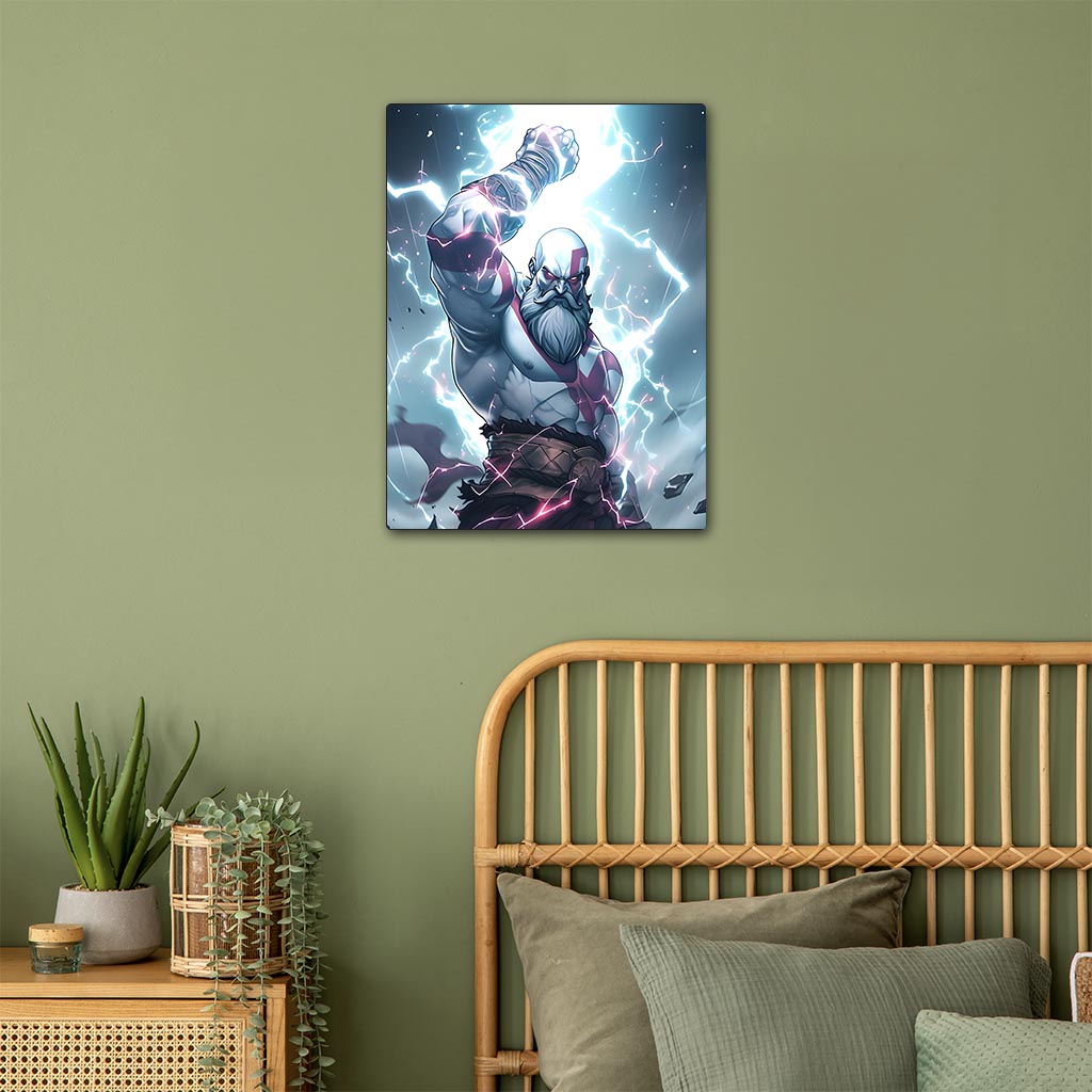 Kratos God of War Metal Poster