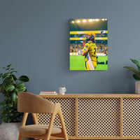 M.S. Dhoni Metal Poster