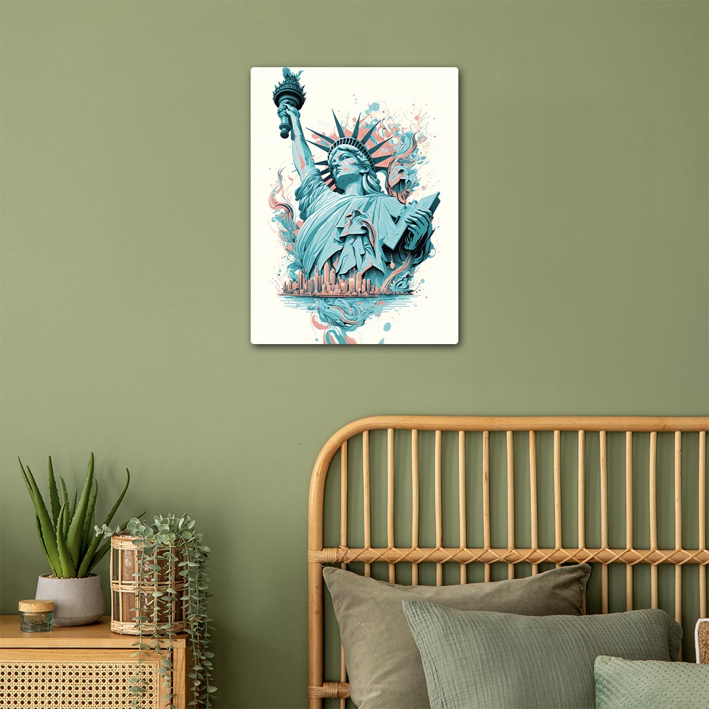 Statue Of Liberty Art Metal Poster