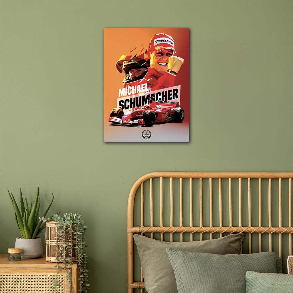 Michael Schumacher F1 Metal Poster