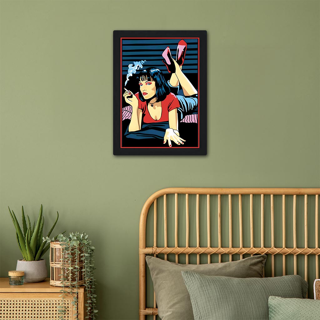 Mia Wallace Illustration Metal Poster