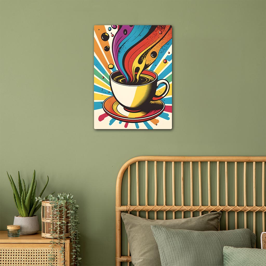 Coffee Abstract Art Metal Poster