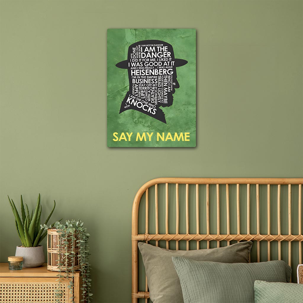 Say My Name Breaking Bad Metal Poster