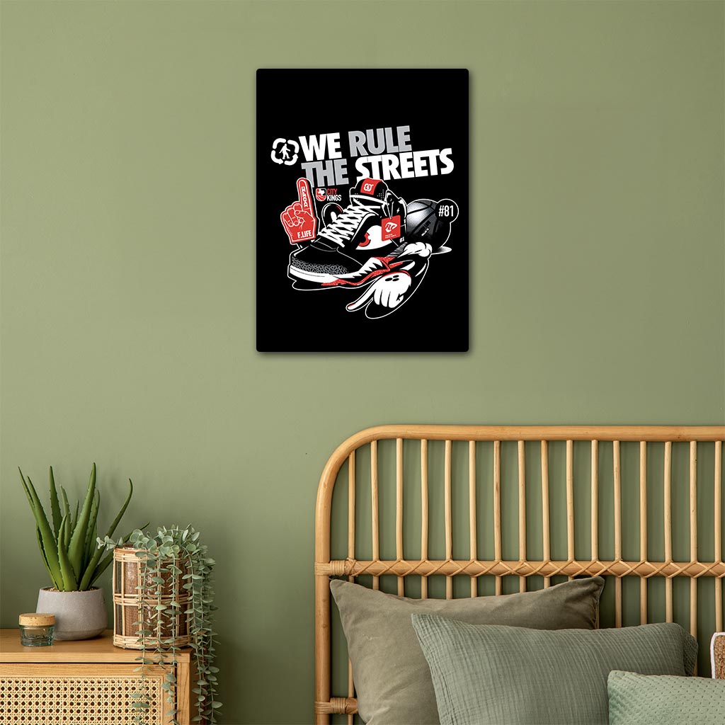 We Rule the Streets Sneakers Metal Poster