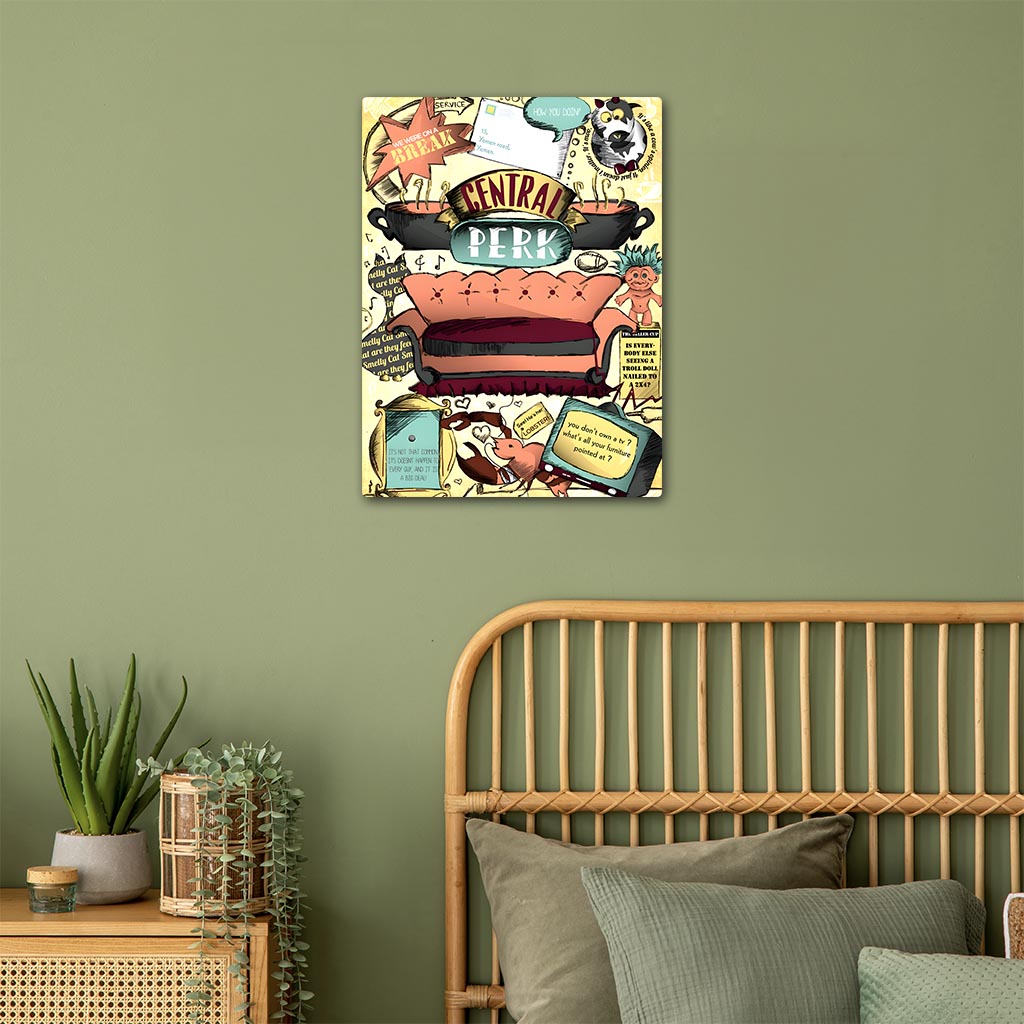 Central Perk Friends Metal Poster