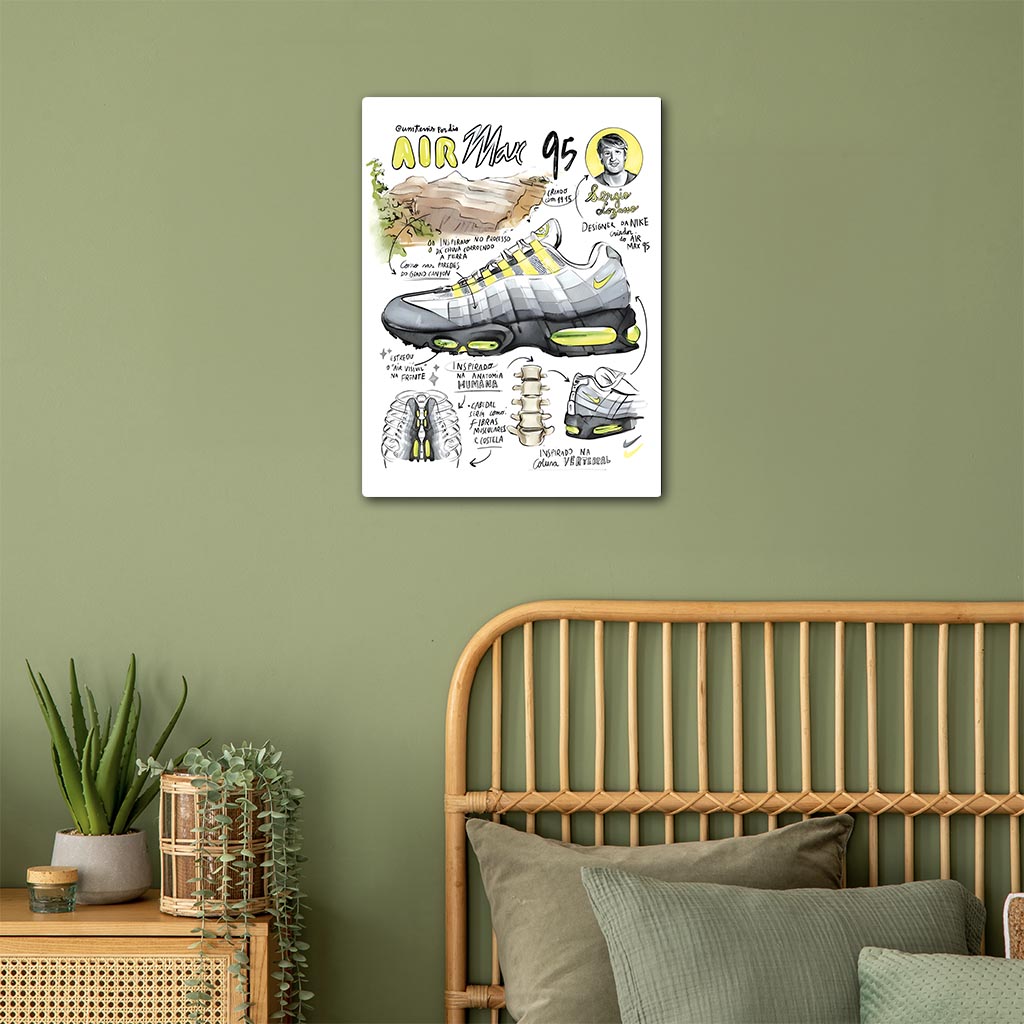 Nike Air Max 95' Sneakers Metal Poster