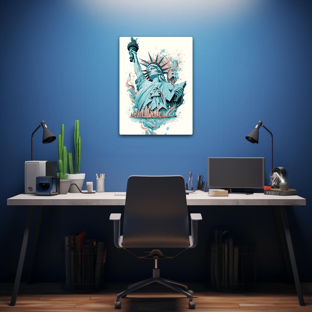 Statue Of Liberty Art Metal Poster