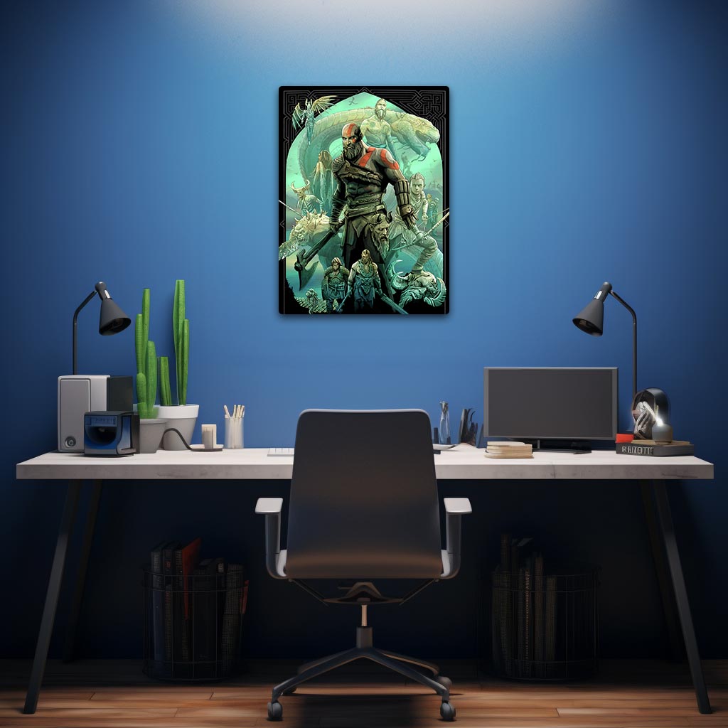 God of War Metal Poster