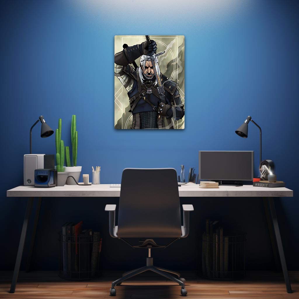 Geralt Witcher Metal Poster