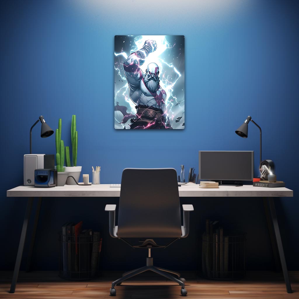 Kratos God of War Metal Poster