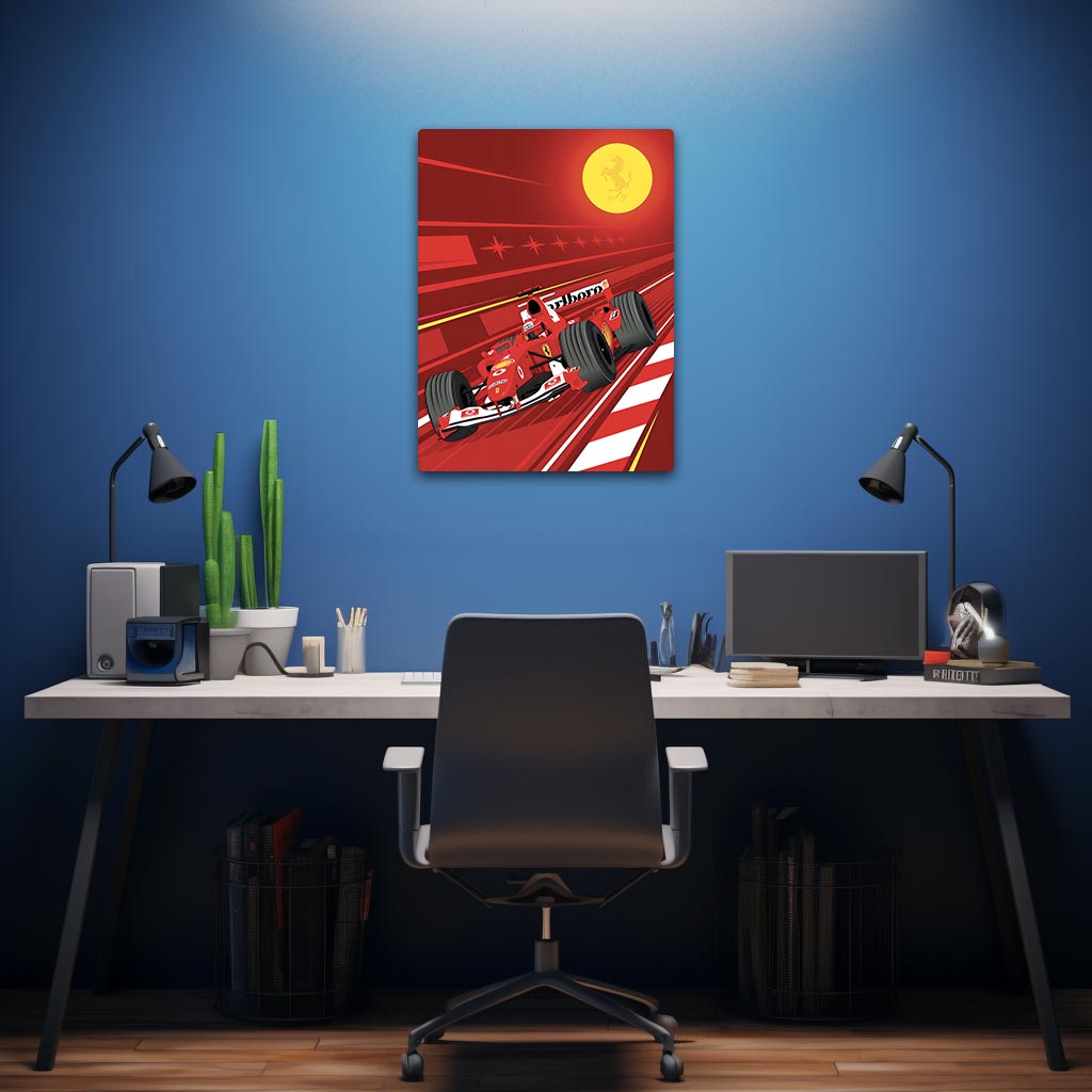 Scuderia Ferrari F1 Metal Poster
